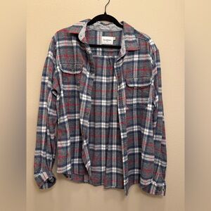 super soft gray plaid flannel